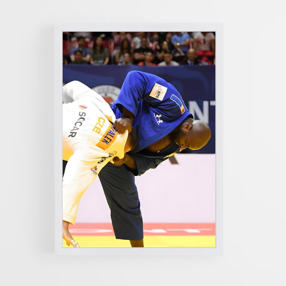 Poster Champion en Bleu – affiche Judo (vue 3)